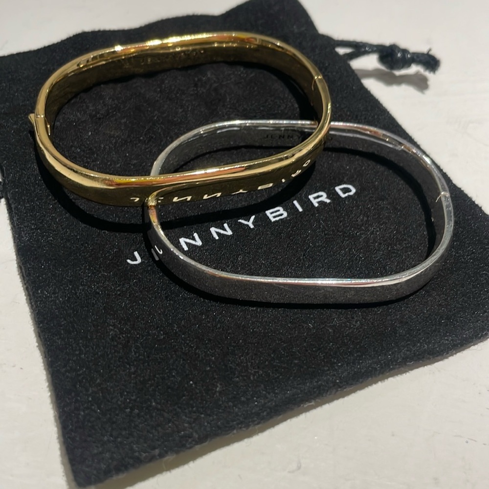 Jenny Bird Gold and Silver Bracelets